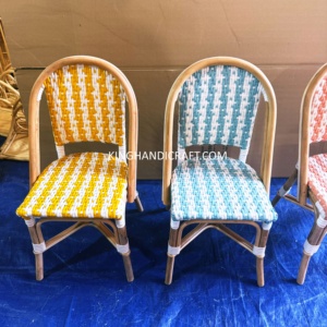 Sillas Infantiles de Ratán Hechas a Mano de Lujo para Alquiler en Bodas, Eventos de Cumpleaños, Decoración Boho, Proveedor de Fábrica OEM al por Mayor - Product Image 2