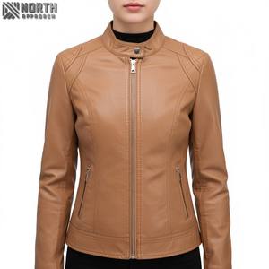 Chaqueta de cuero ajustada para Mujer | Diseño elegante y ajustado con cuero genuino de primera calidad para un aspecto moderno Señoras de cuero personalizadas - Product Image 1