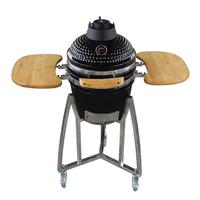 SEB KAMADO 21 Zoll Holzkohlegrill, Kamado-Ofen mit integriertem Drehspieß, Rotisserie Holzkohle Kamado BBQ-Grill