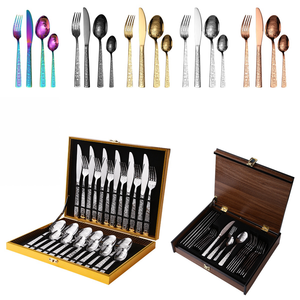 Ensemble de couverts en OR poli de qualité supérieure, parfait pour les restaurants, offrant une grande résistance et un éclat doré riche. - Product Image 5