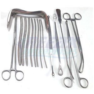 Juego de instrumentos de dilatación y curetaje de Ginecología de acero inoxidable personalizables REEAX Enterprises - Product Image 1