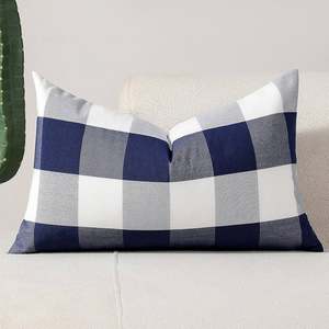 Housse de coussin rayée en coton nordique, housse de coussin décorative avec franges en coton, housse de coussin pour canapé, lit, 18 - Product Image 5