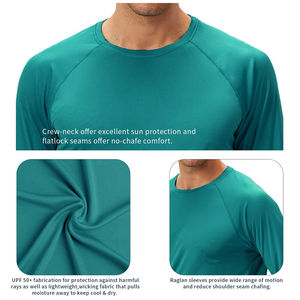 OEM Rash Guard Hombres Sublimación Personalizado Impreso Spandex Poliéster Tela Gimnasio Surf Buceo Rash Guard Compresión Camisas Chaleco - Product Image 5