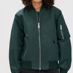 2025 nouveauté dames tache respirant collège université Baseball veste haute qualité Satin veste pour femmes hiver bas quantité minimale de commande - Product Image 5