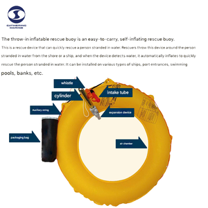 Bouée de <span class=keywords><strong>sauvetage</strong></span> portable pour véhicule, bouée de <span class=keywords><strong>sauvetage</strong></span> gonflable au CO2 pour <span class=keywords><strong>piscine</strong></span>, divertissement aquatique - Product Image 5