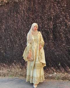 Tissu lourd moderne en fausse Georgette de créateur indien pakistanais vêtements de mariage Sharara costume Palazzo Dupatta adultes occasions spéciales - Product Image 5