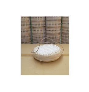 Round <b>handbag</b> made from 100% natural bamboo, sophisticated and durable, used as a gift for ladies - Product Image 1