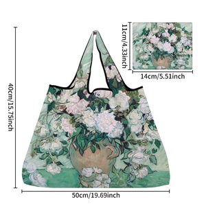 Foldable Eco-Friendly Shopping <b>Bag</b> <b>Large</b> Capacity Shoulder <b>Tote</b> <b>for</b> Women Portable <b>Travel</b> & Grocery Use - Product Image 5