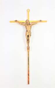 Nouveau Crucifix en laiton personnalisé accessoire religieux fait à la main pour la décoration d'autel d'église Style de cadeau OEM ODM - Product Image 4