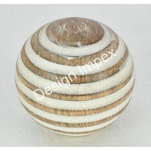 Table Decor <b>Wooden</b> Ball Object Handicraft Decorative Christmas <b>Ornament</b> Wood Ball Living Room Interior Home Decor - Product Image 3