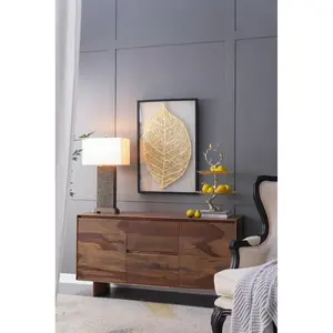 แท่นวางเค้กโลหะสีทองบนกระจกสำหรับวางเค้กสุดหรูชุบทองเหลืองด้วยค้อนสำหรับโรงแรมอุปกรณ์จัดเลี้ยงแม่พิมพ์เรซินอีพ็อกซี่ - Product Image 1