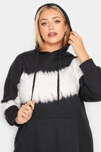 Sudadera con capucha personalizada negra Tie-dye sudadera deportiva para hombres y mujeres ropa de invierno transpirable de talla grande - Product Image 4