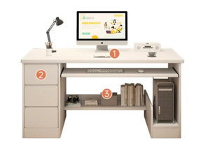 Bureau en bois simple style moderne bureau de haute qualité bon marché - Product Image 4