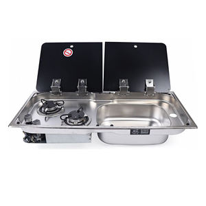 Évier <span class=keywords><strong>de</strong></span> cuisinière à gaz brûleur en acier inoxydable - Product Image 2