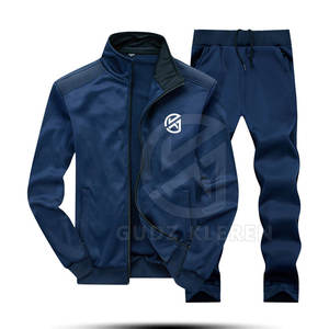 Nueva moda de invierno para hombre, chándal informal de 2 piezas para hombre, chándal de lana de algodón para hombre de alta calidad - Product Image 1