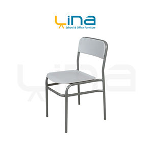 Chaise de salle à manger de qualité institutionnelle avec assise et dossier en Werzalit - Product Image 2