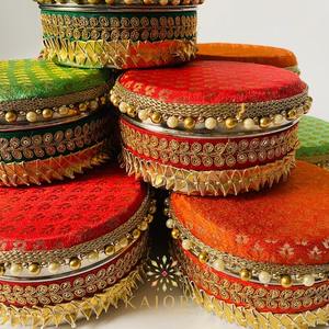 Stainless Steel Ladoo <b>Gift</b> Box for Festive Lhori Makar Sankranti Tradition for Wedding Mehandi Haldi New Year Celebrations - Product Image 4