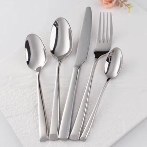 Fantásticos cubiertos para restaurante, cubiertos portátiles de viaje con impresión de logotipo, juego de cubiertos de acero inoxidable - Product Image 2