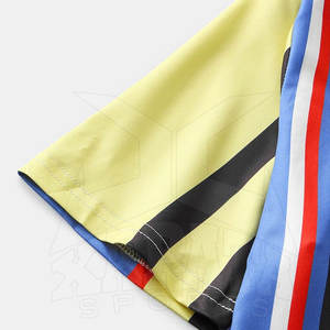 เสื้อยืดลำลองผู้ชาย ผ้าฝ้ายฟลีซ 100% คุณภาพสูง น้ำหนักเบา แห้งเร็ว ระบายอากาศดี แขนสั้น สีตัดกัน สำหรับใส่ทุกวัน - Product Image 4