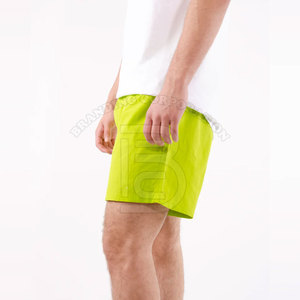 Pantalones cortos de gimnasio de verano con logotipo personalizado, de secado rápido, sueltos, de nailon elástico, de estilo informal para uso en el gimnasio, de cintura media y de lona de talla grande - Product Image 2