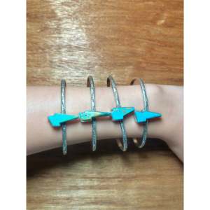 Donovan Skeets Kingman Turquoise & Sterling <b>Silver</b> Fashion <b>Cuff</b> <b>Bracelet</b> - Product Image 5