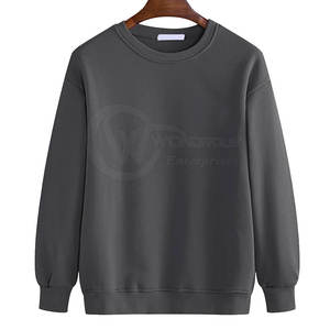 Pull-over à manches longues pour hommes, sweatshirts respirants en coton/polyester à séchage rapide, sweatshirts à capuche à motif solide, teints en hiver avec logo personnalisé direct - Product Image 1