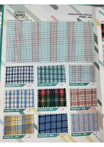 Tissu en coton polyester à carreaux, fourni directement par l'usine, pour uniformes scolaires tels que pantalons et chemises, provenant d'un fournisseur indien - Product Image 4