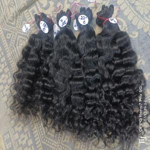 Cabello humano indio natural rizado indio, tramas dobles en stock listo para enviar - Product Image 5