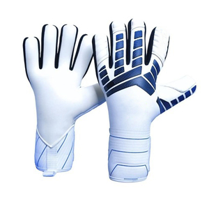 Gants de gardien de but de football en latex, imperméables, avec sangle de poignet réglable, fermeture à lacets, protection supplémentaire des doigts, respirants - Product Image 2