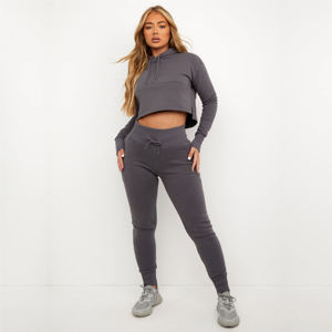 Survêtement d'entraînement survêtements grande taille femmes deux pièces pantalon ensemble lettre imprimer ange fermeture éclair manteau et leggings 2 pièces ensemble femmes - Product Image 1