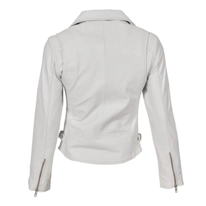 Chaqueta de cuero de mujer de calidad superior estilo de cremallera de nueva moda con estilo informal para damas - Product Image 4