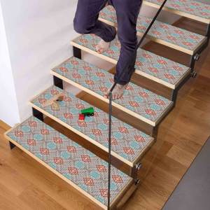 Blue Rugs Printed Rug with Kilim Design and Geometric Pattern,Goblen - Product Image 4