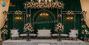 Victorian Style Wedding Stage Golden Metal <b>Arch</b> <b>Frame</b> Luxury Modern Design New Arrival Customizable Size Color Wedding Events - Product Image 2