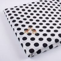 Tissu en coton léger et doux à motifs de pois, tissu respirant, fabriqué à la main