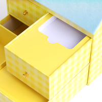Boîte cadeau en papier rigide de luxe, personnalisée, écologique, en forme de maison, avec lamination mate et poignée décorative pour les marques de style de vie