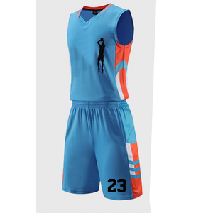 Ensemble de vêtements de sport pour hommes, uniforme de basket-ball, imprimé personnalisé, respirant, séchage rapide, accepte le logo personnalisé, vêtements de sport unisexe - Product Image 2