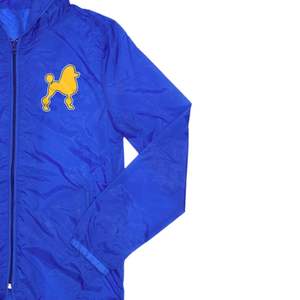 Sigma Gamma Rho SGRho Chaqueta ligera Azul real 100 Poliéster Letras griegas Manga Caniche Parche Cortavientos Sorority - Product Image 4