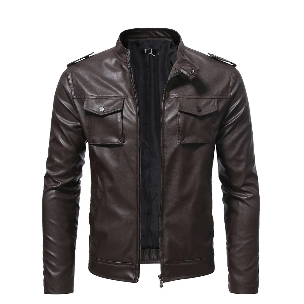 Genuine Sheepskin Leather Jacket Men Motorcycle Leather Jackets Multi Color Men Super High Quality Material Sustainable Stylish