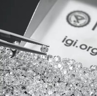 Diamante Cultivado en Laboratorio de 0.10 Quilates, Corte Princesa, 2.9mm, Corte Excelente, Certificado IGI, Blanco VVS/VS, Artículo para Diseño de Joyería DIY