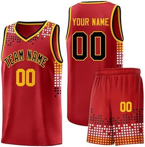 Uniforme de baloncesto sublimación personalizado al mejor precio, conjuntos de talla grande ligeros transpirables de secado rápido con técnica impresa, MOQ bajo - Product Image 6