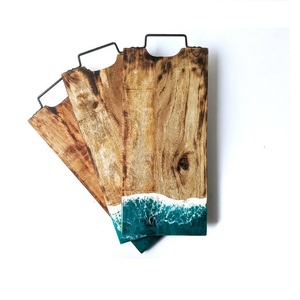 เขียงทำจากไม้สำหรับสับบนเคาน์เตอร์ครัวและร้านอาหารกระดานตัดพิซซ่าและปลางานตามสั่ง - Product Image 3