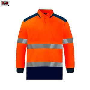 Polos personalizados OEM al por mayor elegantes amarillos de secado rápido Protector de seguridad impermeable opciones de talla grande Venta de impresión de logotipo - Product Image 3