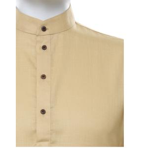 Hot Sale Classic Beige Color <b>Kurta</b> <b>Pajama</b> Fabric Ethnic Outfit <b>for</b> Wedding Functions Religious Events and Casual Use <b>for</b> Sale - Product Image 2