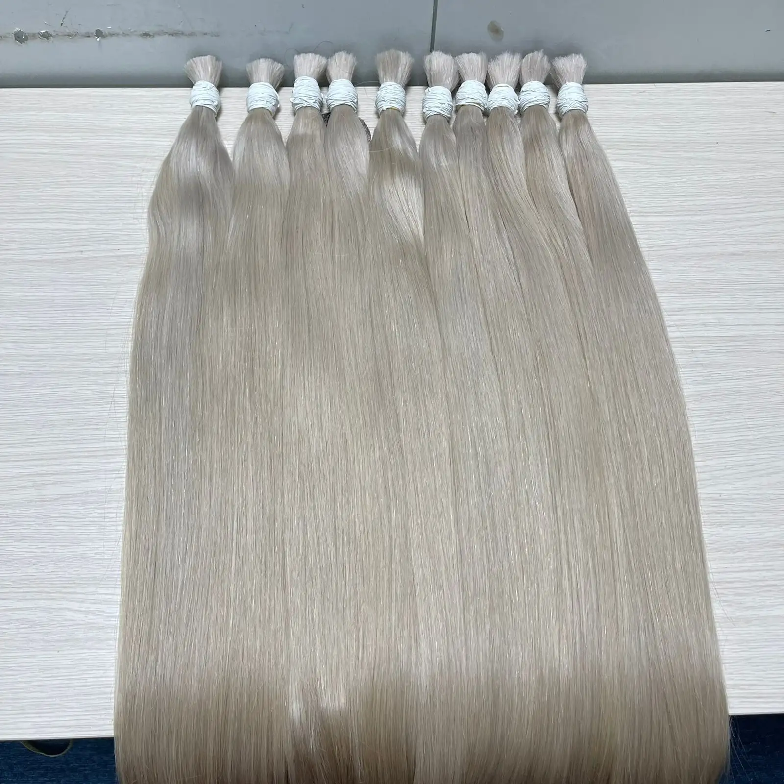 60C ALL COLORS COLD SHADE Hot sale now Full Cuticle Soft Virgin Remy Bulk Hair Vietnamese Human Hair Bulk