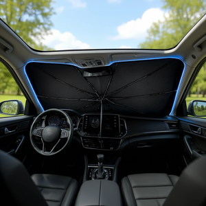 Pare-soleil pliable pour pare-brise de voiture, type parapluie - Product Image 3