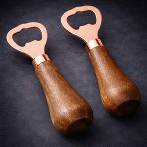 Premium Wood Handle Bottle Opener with Stainless Steel Head Ergonomic Grip Durable Design Ideal for Bar Kitchen Home Use - Product Image 4