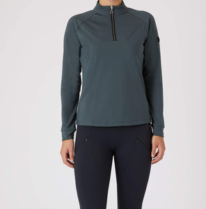 Nouvelle arrivée Chemise d'équitation noire à manches longues pour femmes avec design personnalisable et motif à fermeture éclair Jodhpur et culotte - Product Image 6