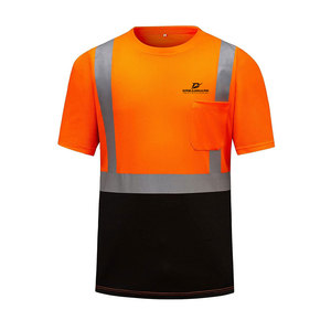 เสื้อก่อสร้างสะท้อนแสงแบบมองเห็นได้ชัดเจนทุกสีและทุกขนาด เสื้อผ้าทำงานขายส่ง เสื้อเซฟตี้แขนสั้น - Product Image 1