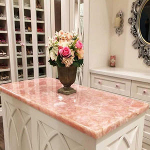 Superbe dalle de table en quartz rose écologique, cristal de guérison semi-précieux, centre de table moderne pour canapé, utilisation hôtelière Diwali - Product Image 1