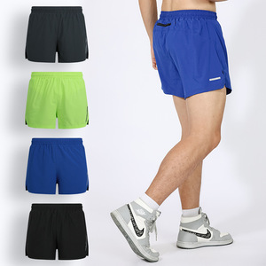 Pantalones cortos para correr activos para hombre, pantalones cortos de entrenamiento para correr de secado rápido de 3 pulgadas, pantalones cortos atléticos para gimnasio y maratón con bolsillos traseros, envío DDP - Product Image 1